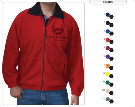 personalized fleece jackets no minimum.